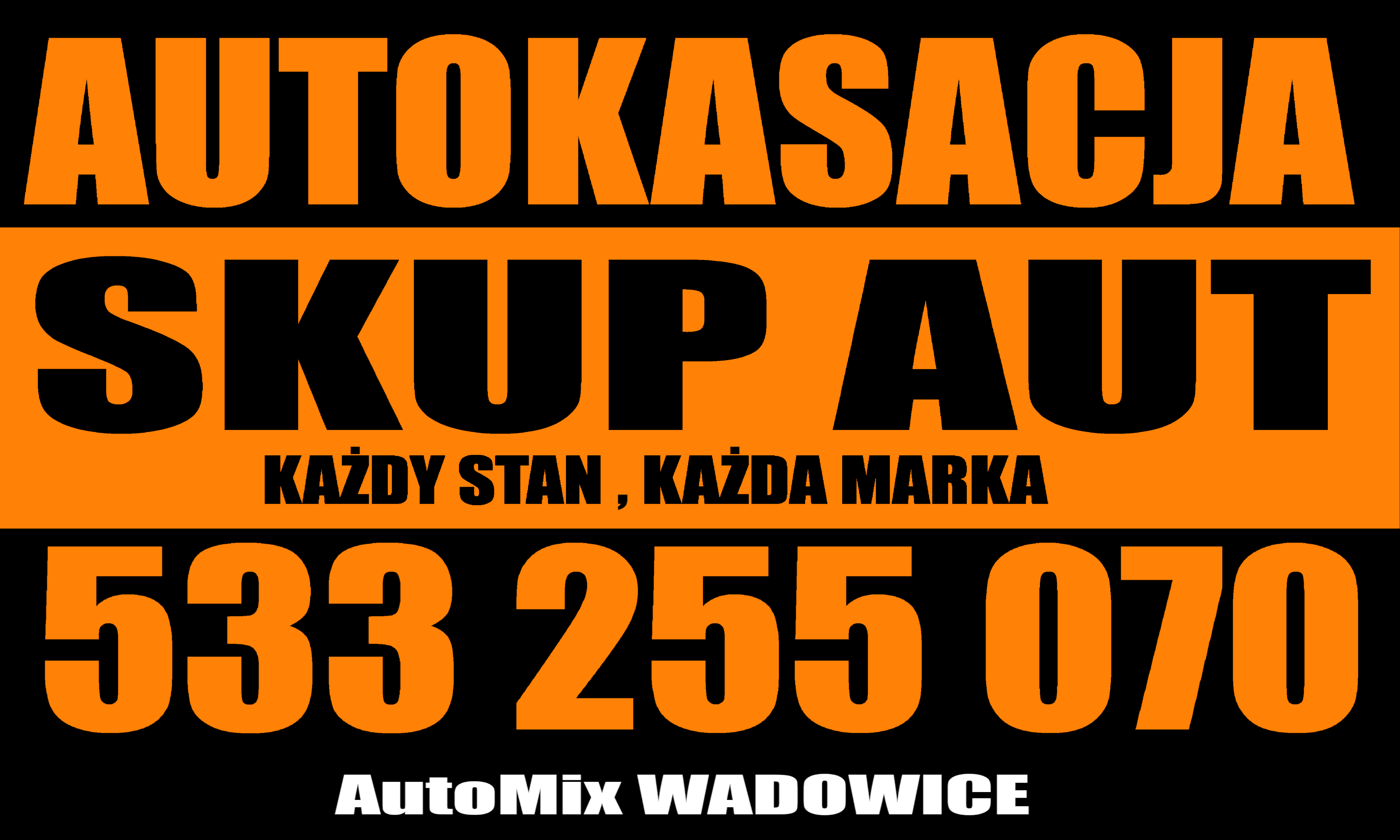 SKUP SAMOCHODÓW , ZŁOMOWANIE POJAZDÓW, AUTOKASACJA