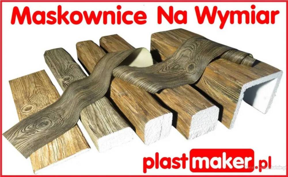 Superlekkie lamele drewnopodobne sufitowe, belki i maskownice styropianowe na wy...