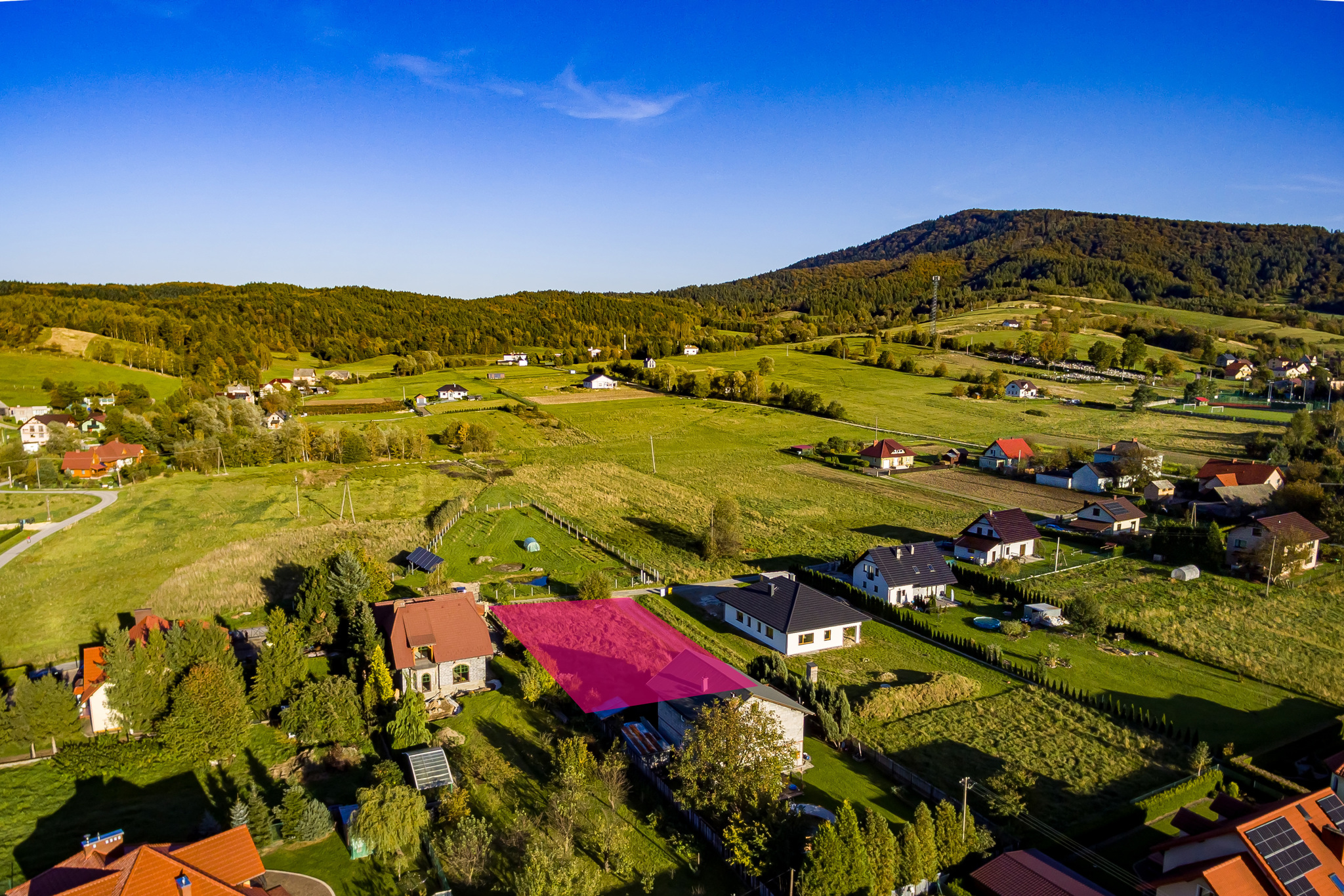 Działka budowlana 917 m2, Rzyki