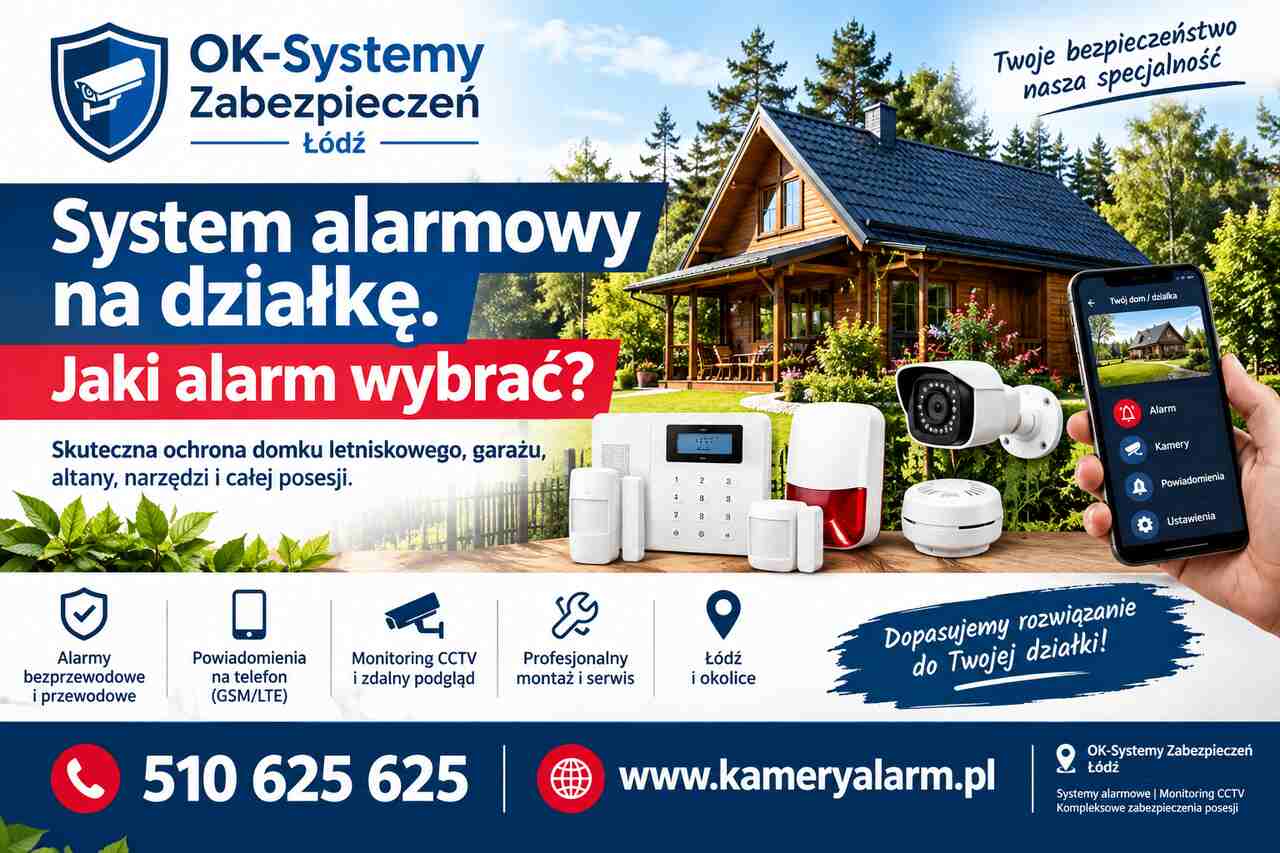 System alarmowy na działkę. jaki alarm wybrać? systemy alarmowe. www.kameryal...