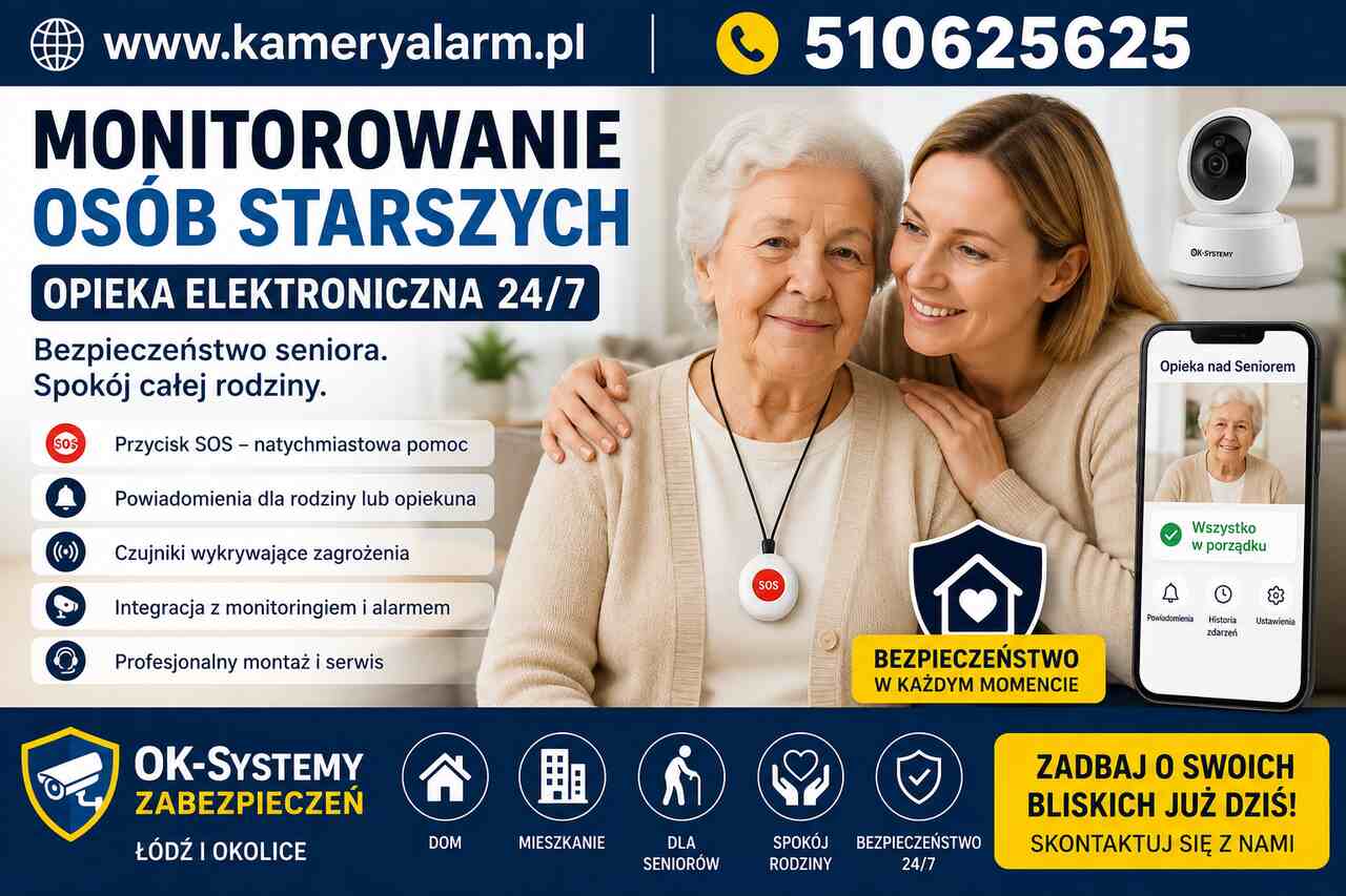 Monitorowanie osób starszych – elektroniczna opieka 24/7 | ok-systemy zabezpi...