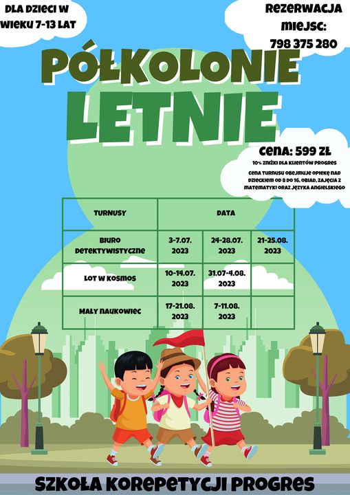 Półkolonie letnie w Kętach