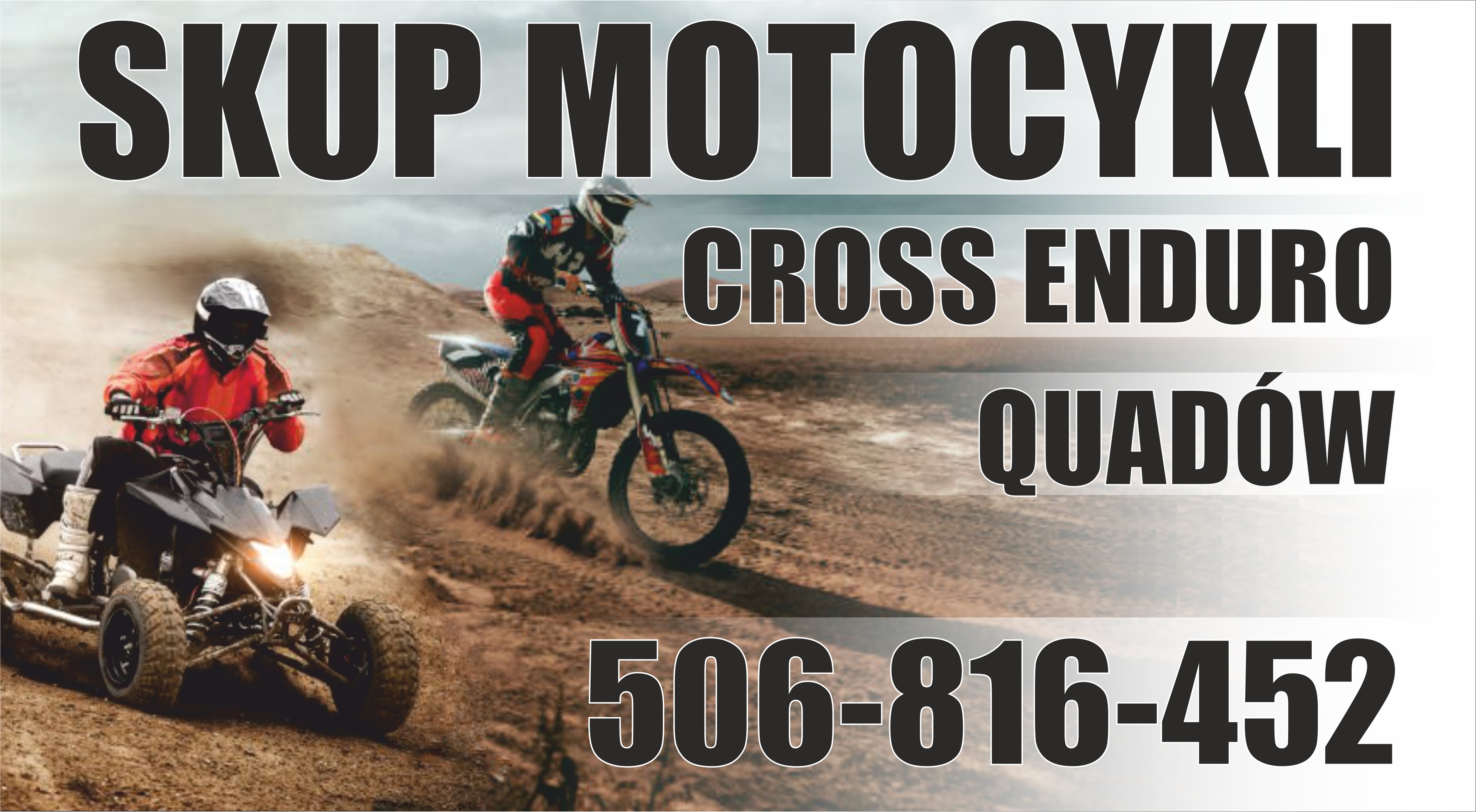 Skup motocykli cross crossy crossów enduro quadów quad quady atv