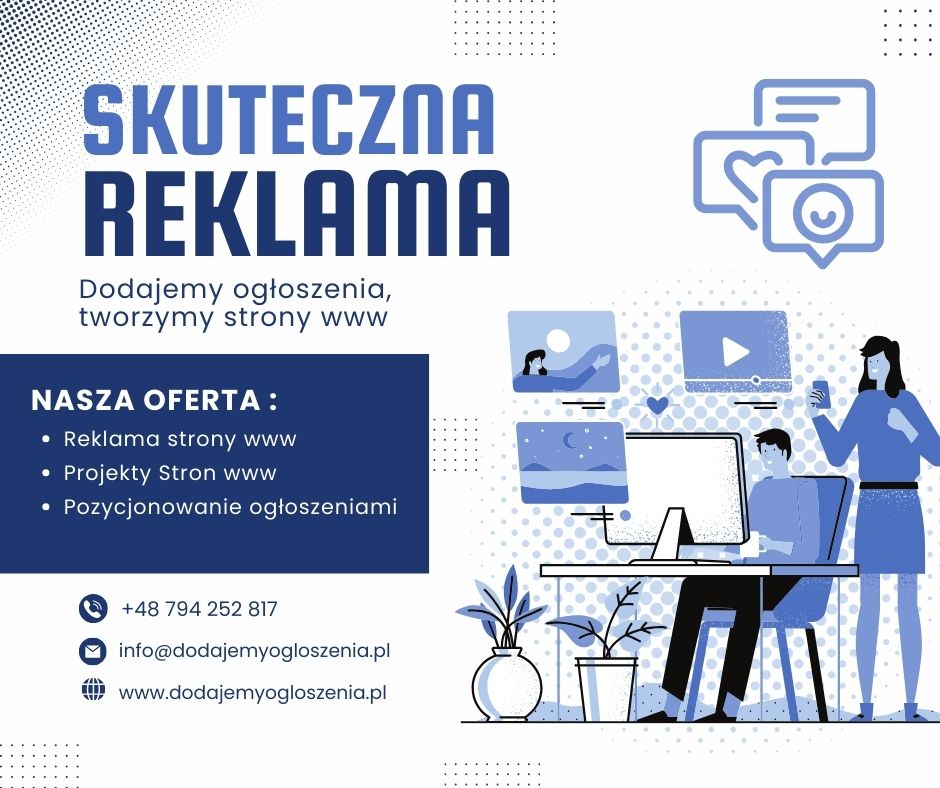 Reklama strony www - Projekty Stron www -  Pozycjonowanie ogłoszeniami