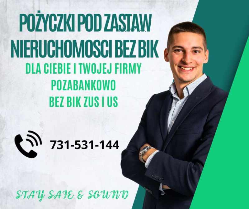 Szybka pożyczka pod zastaw nieruchomosci bez bik i krd