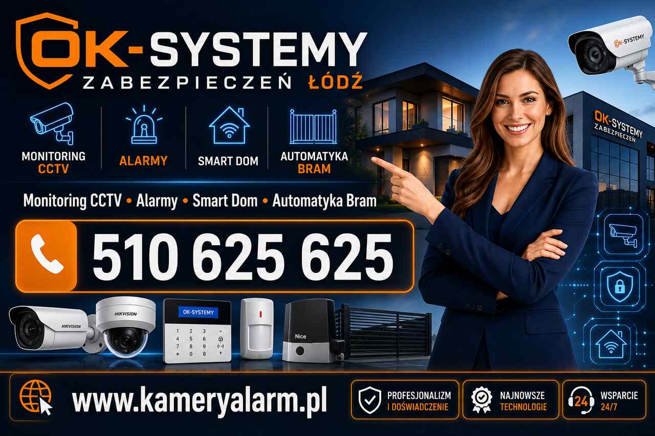 Ok-systemy zabezpieczeń – monitoring, alarmy i inteligentne systemy zabezpiec...