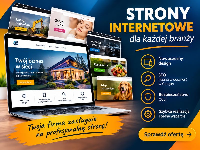Projektujemy strony dla firm malarskich