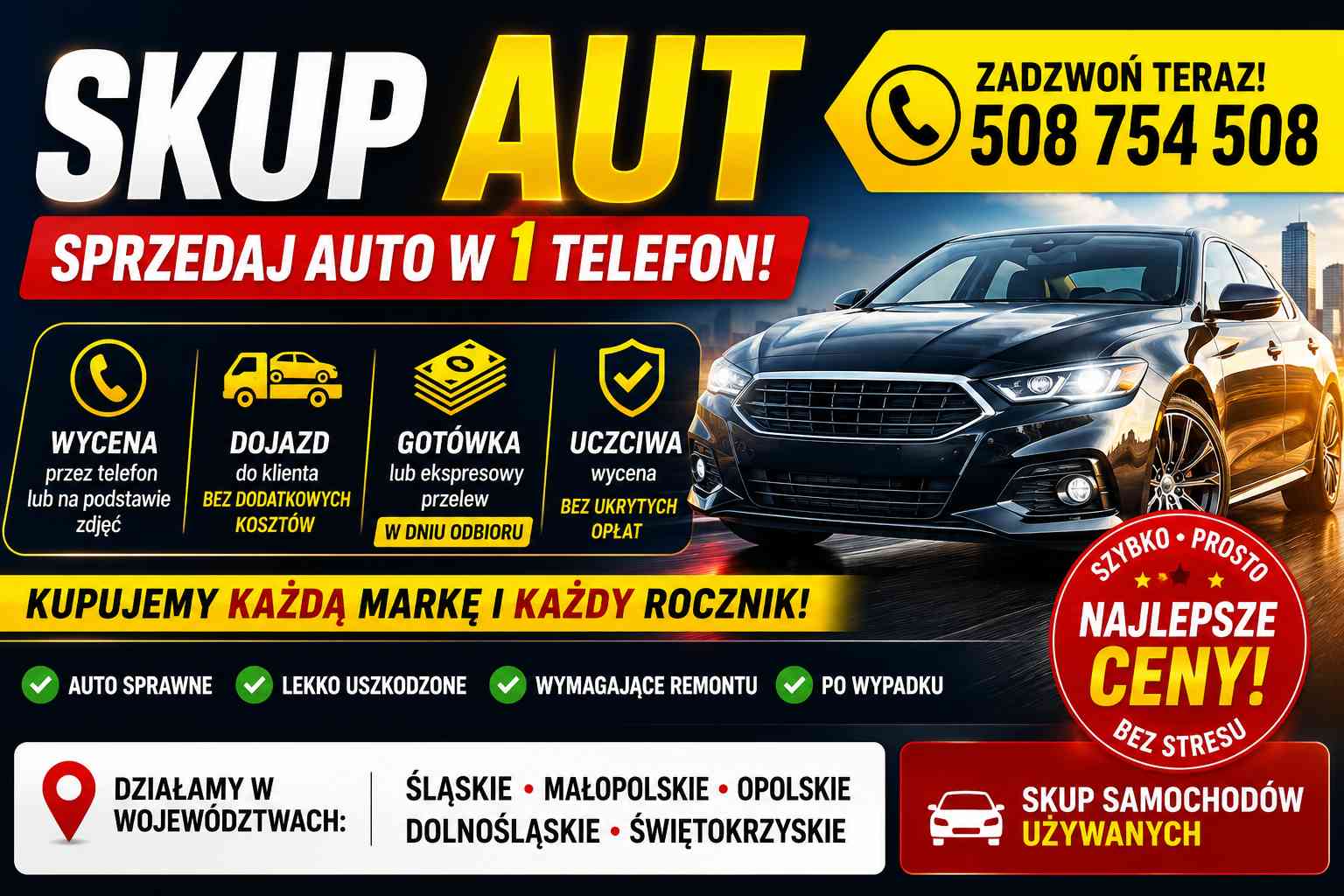Skup aut - gotówka od ręki | skup samochodów | kupię samochód | skup samoch...