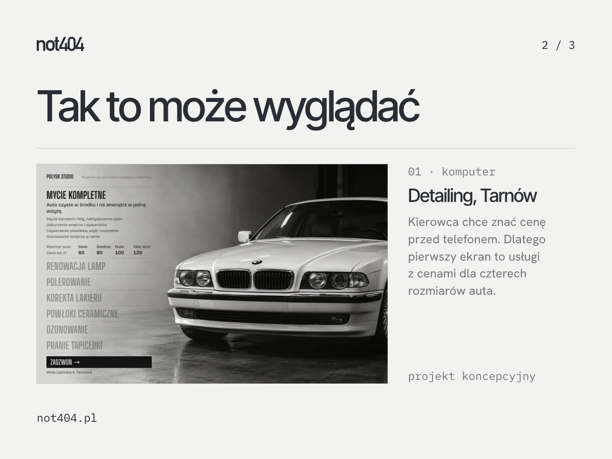 Strona internetowa dla firmy za 490 zł na start