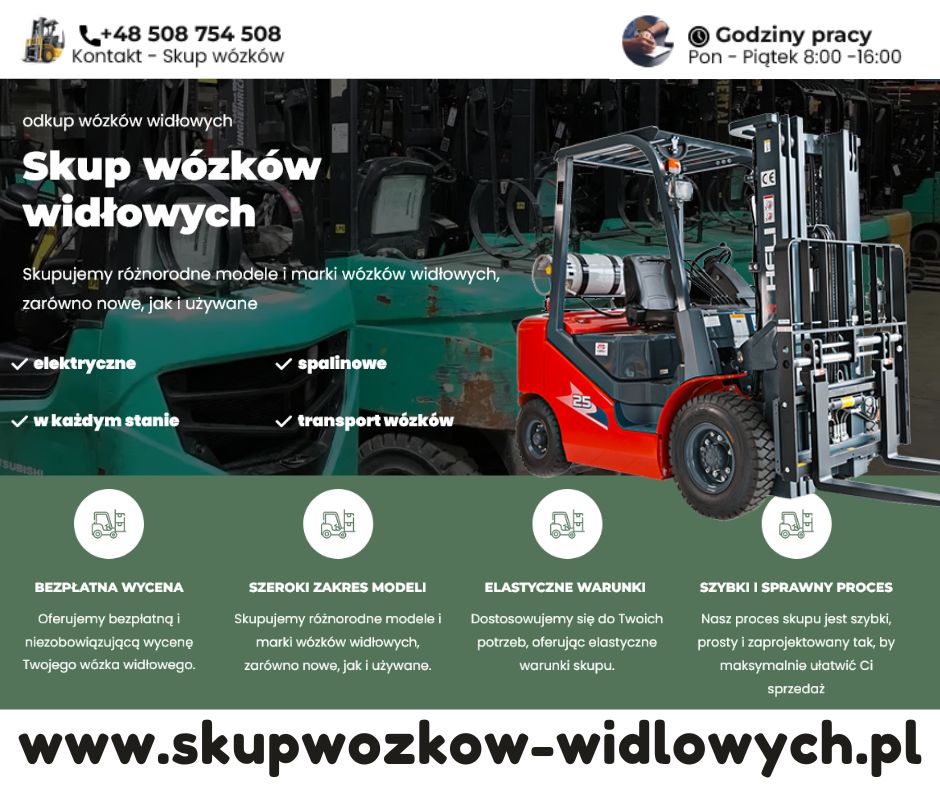 Skup Wózków Widłowych - Szybka i Profesjonalna Obsługa!