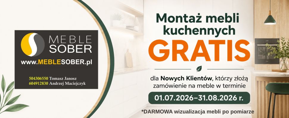 Meble sober- wakacyjna promocja!