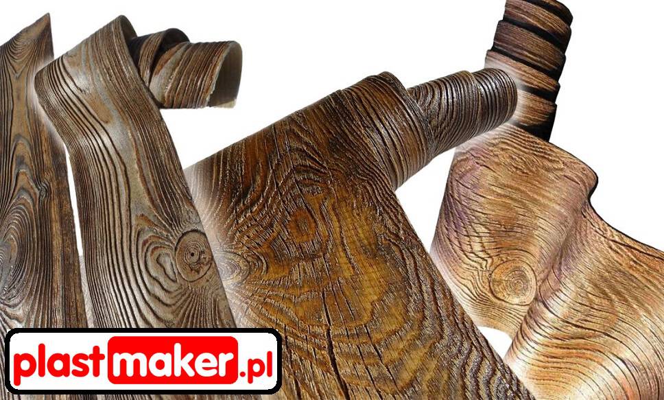 Maskownice drewnopodobne styropianowe na wymiar Plastmaker