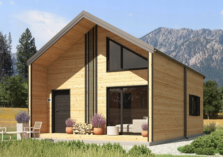 Drewniany domek 5×8 m całoroczny – wytrzymała konstrukcja