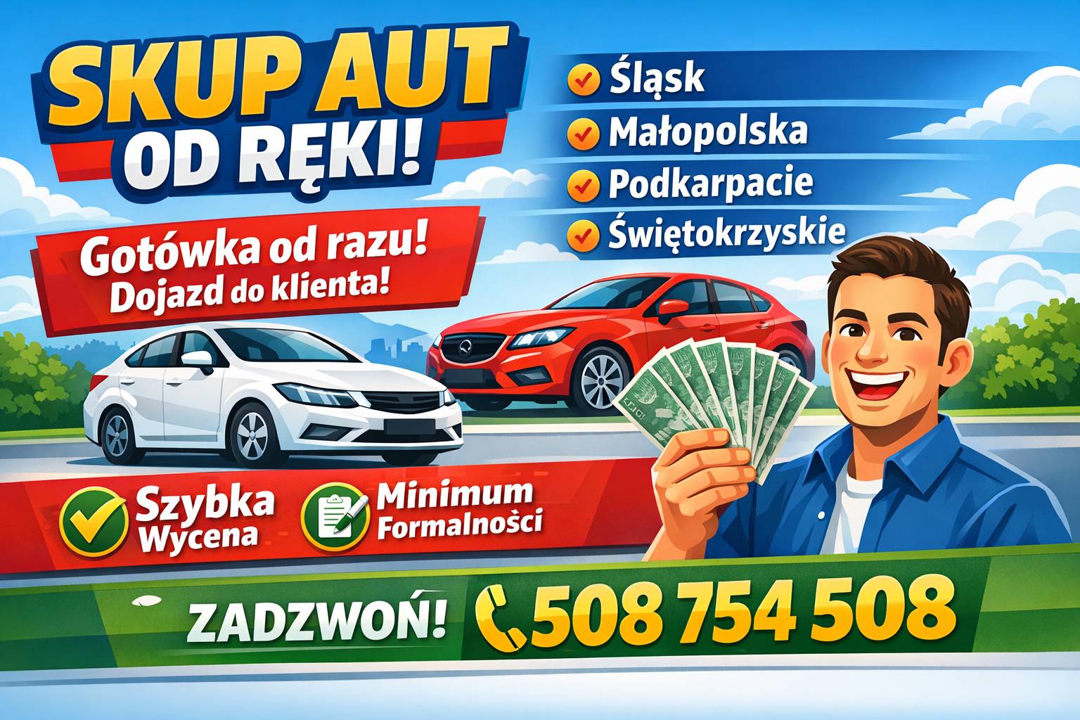 Skup aut za gotówkę z dojazdem do klienta | gotówka za samochód