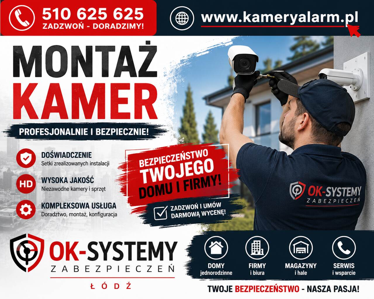 Montaż monitoringu; instalacja monitoringu; serwis monitoringu; dobry monitorin...