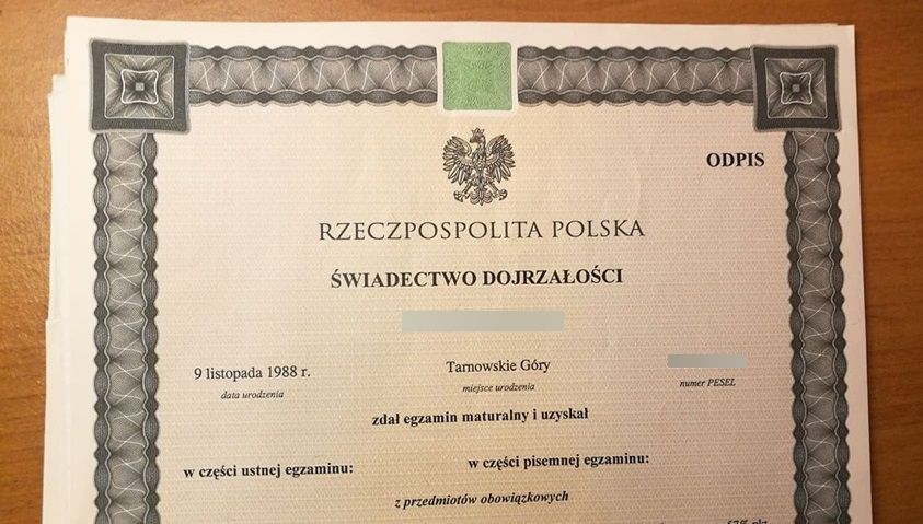 Wystawimy średnie, mature, licencjat, magistra w 7 dni