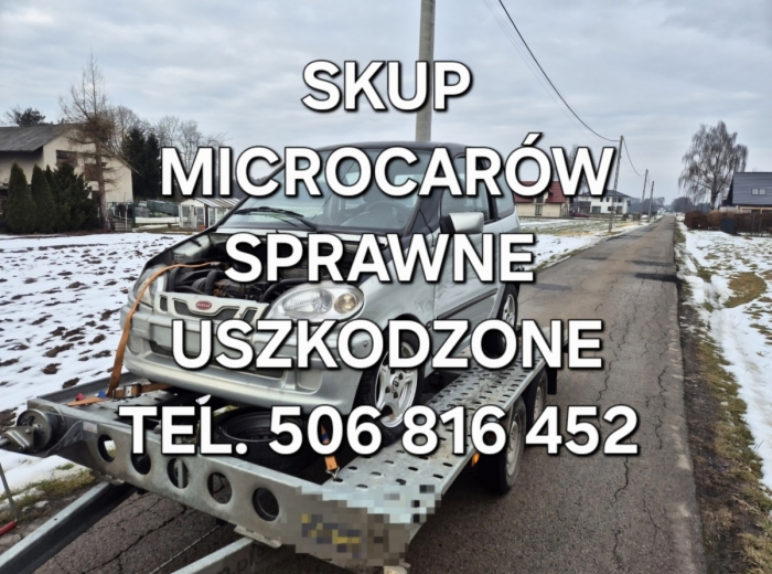 Skup microcarów microcar *sprawne i uszkodzone* wszystkie marki i modele!