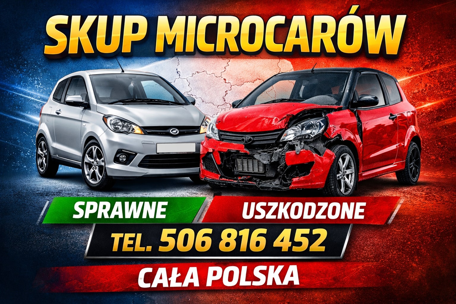 SKUP MICROCARÓW MICROCAR *SPRAWNE I USZKODZONE* WSZYSTKIE MARKI I MODELE!