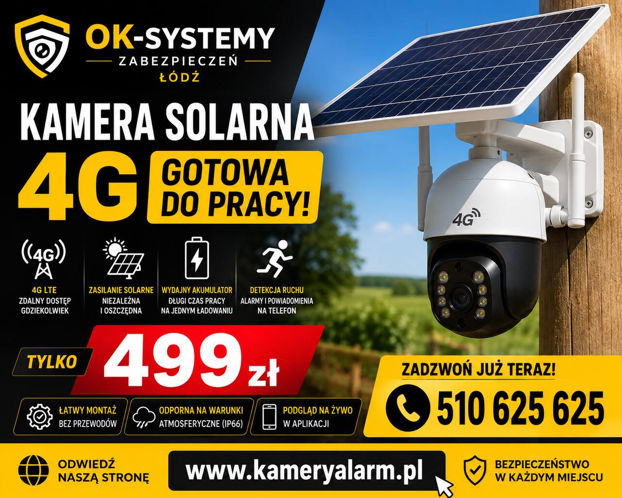 Kamera solarna 4g gotowa do pracy – tylko 499 zł | ok-systemy zabezpieczeń