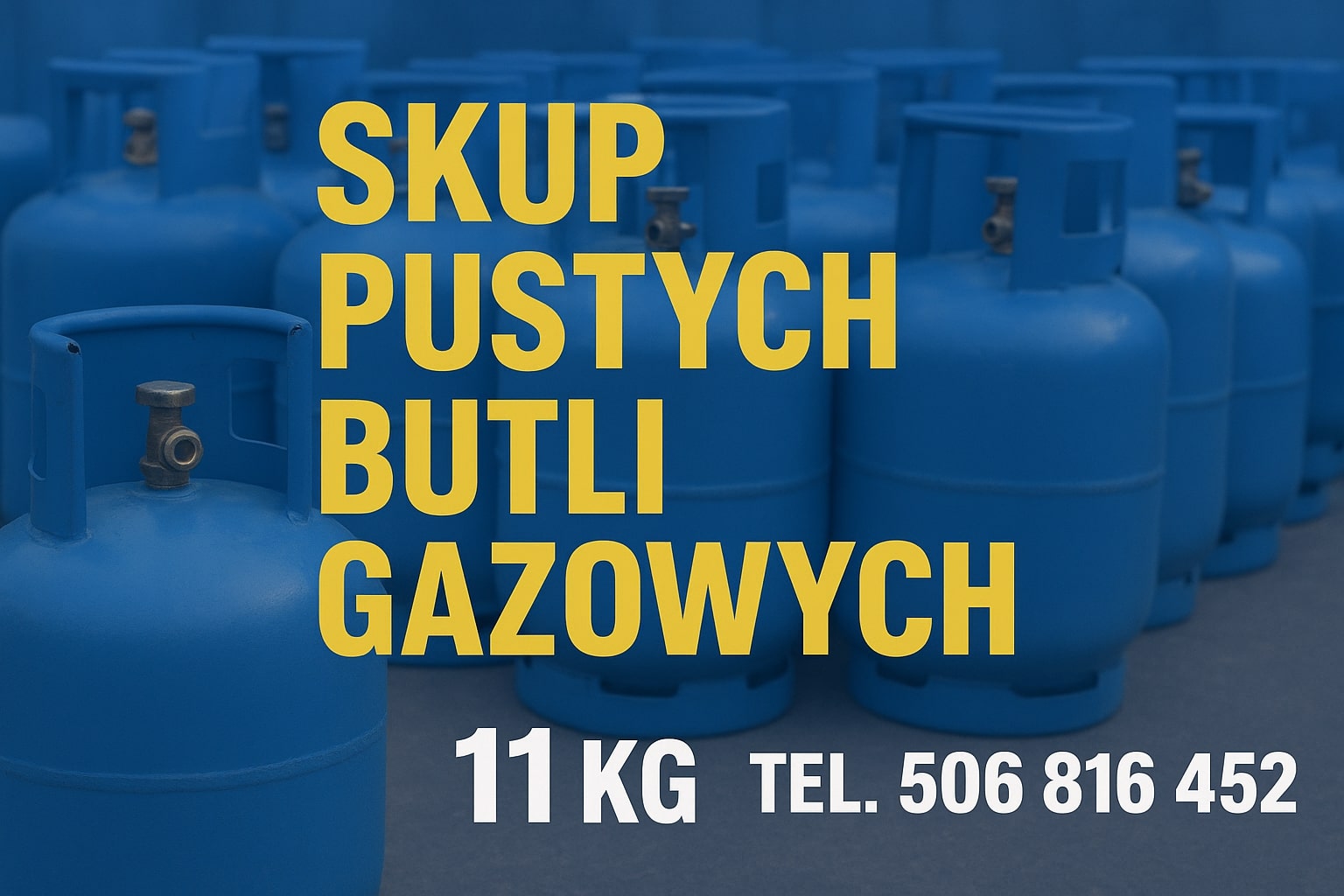 Skup pustych butli gazowych 11kg propan-butan (do kuchenek, turystyczne, gazy te...