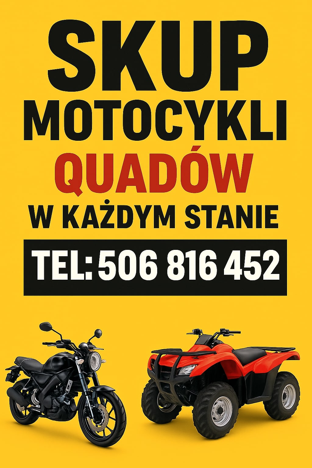 Skup motocykli skuterów quadów atv