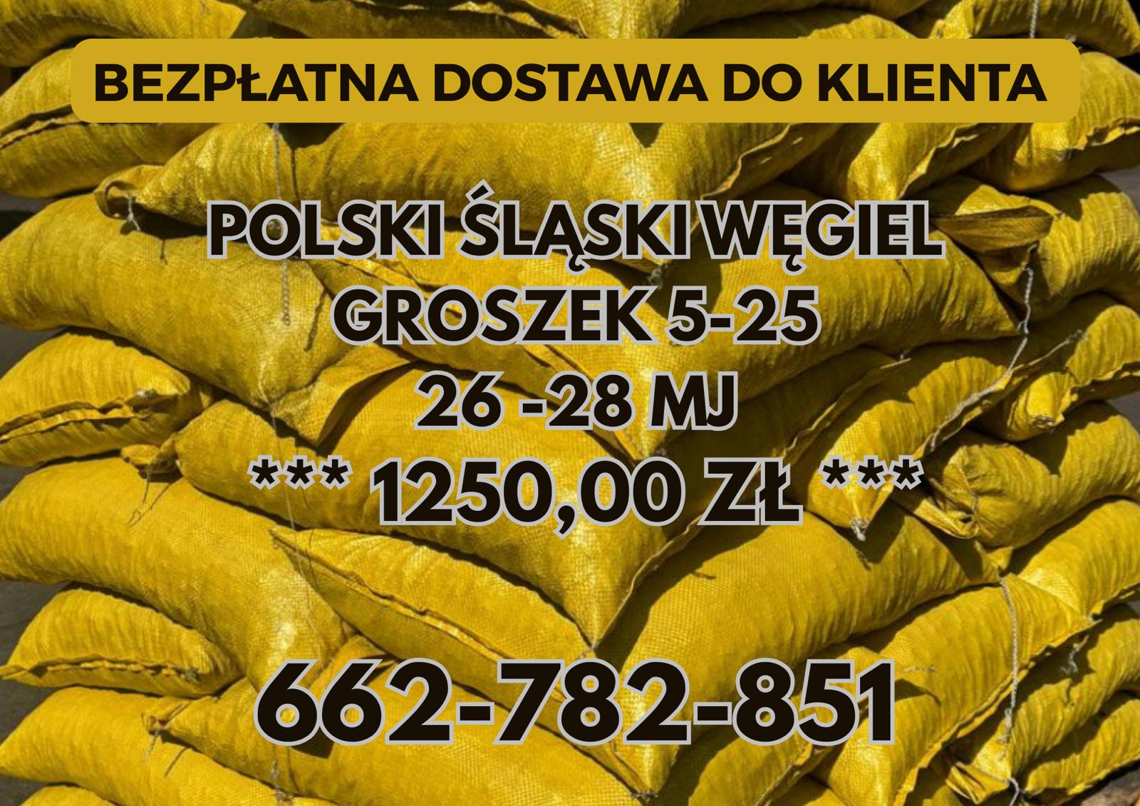 Polski węgiel transport gratis ! andrychów / groszek 5-25, 26-28mj małopolska
