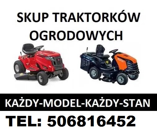 SKUP TRAKTORKÓW DO KOSZENIA TRAWY TRAKTORKI TRAKTOREK KOSIARKA